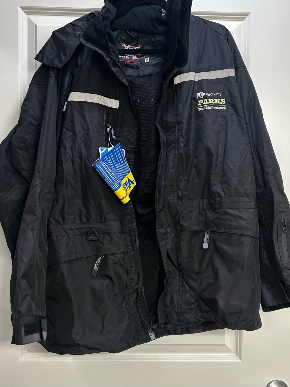 Black Men's Weather-Resistant Jacket